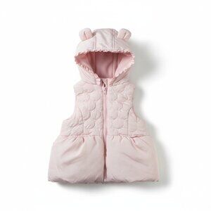 5 / $30 Gymboree Pink Quilted Hooded Vest‎ 💕 6–12M